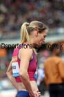 Eilidh Child before the start of the womens 400 metres hurdles at the Sainsbury's Birmingham Grand Prix. Photos: David T. Hewitson/Sports for All Pics